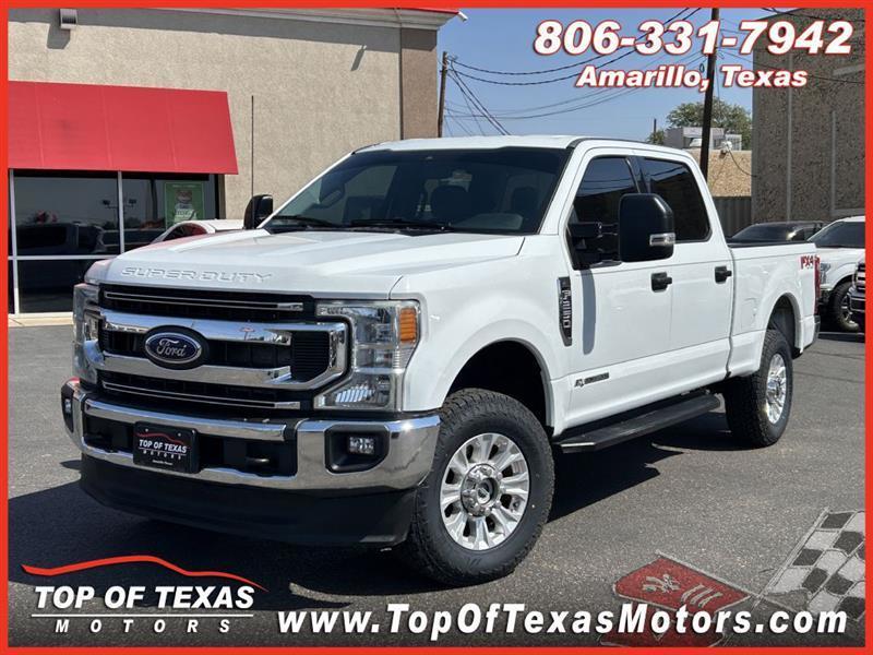 2022 Ford F-250 SD XLT Crew Cab Short Bed 4WD White at Top of Texas Motors