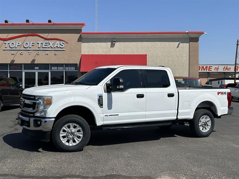 2022 Ford F-250 SD XLT Crew Cab Short Bed 4WD White at Top of Texas Motors