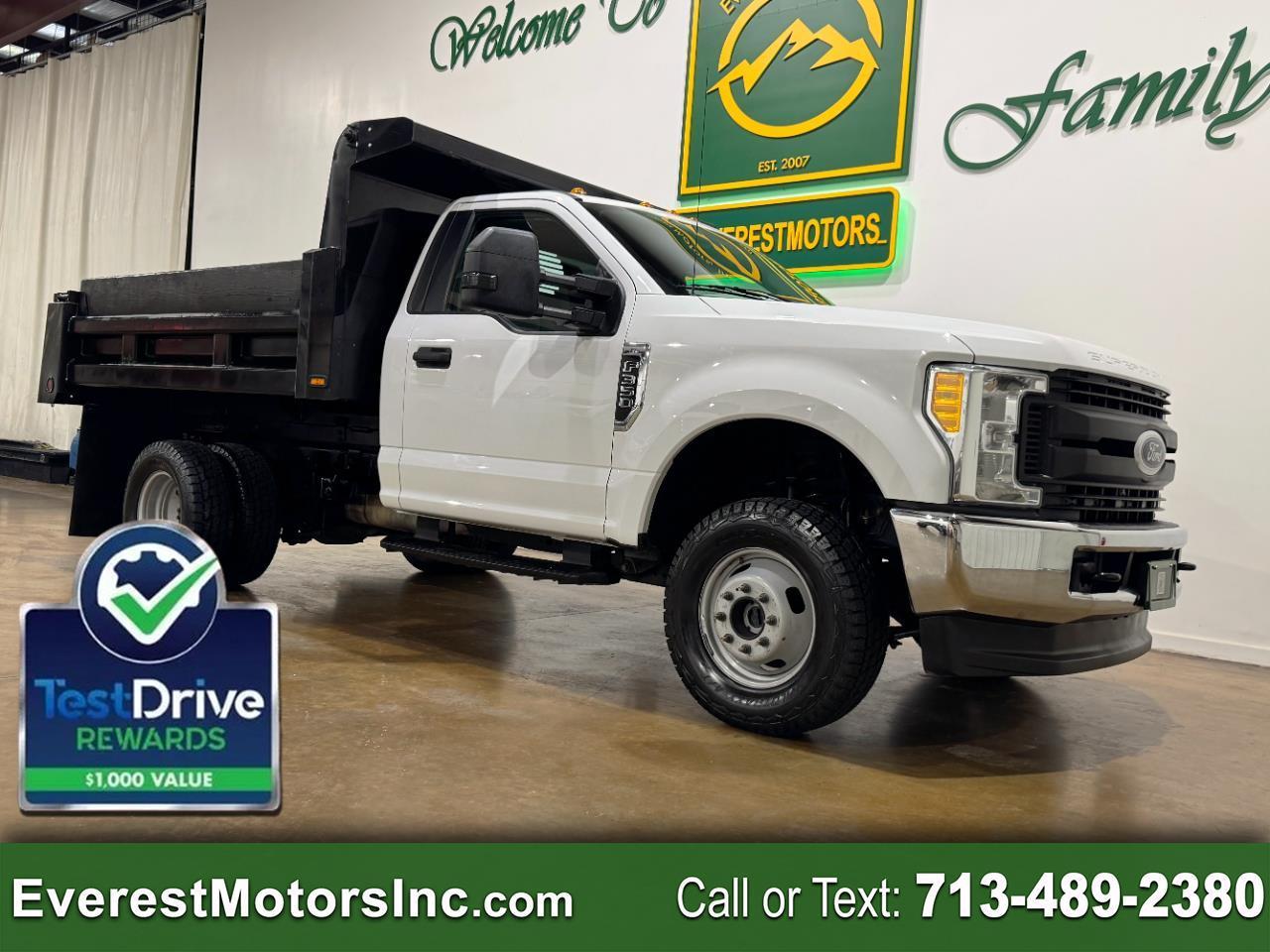 2017 Ford Super Duty F-350 DRW XL 4X4 REG CAB DUMP TRUCK 6.2L V8 GAS