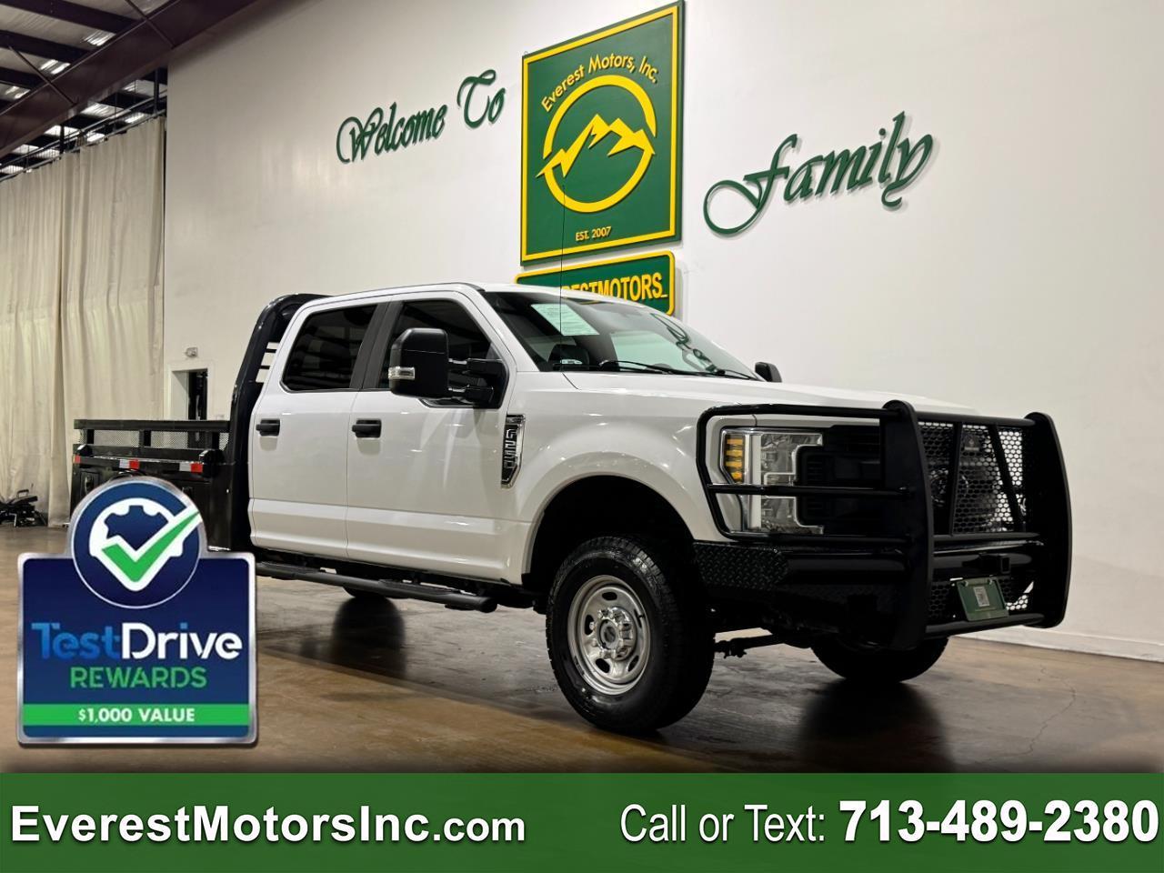 2019 Ford Super Duty F-250 SRW XL 4X4 CREWCAB 8FT FLATBED 6.2L V8 GAS
