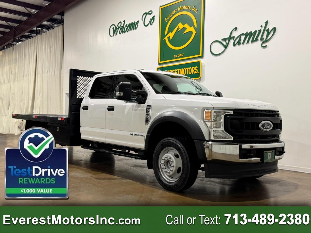 2020 Ford Super Duty F-450 DRW XLT 4X4 CREWCAB 12FT FLATBED 6.7L PTO DIESEL 1OWN