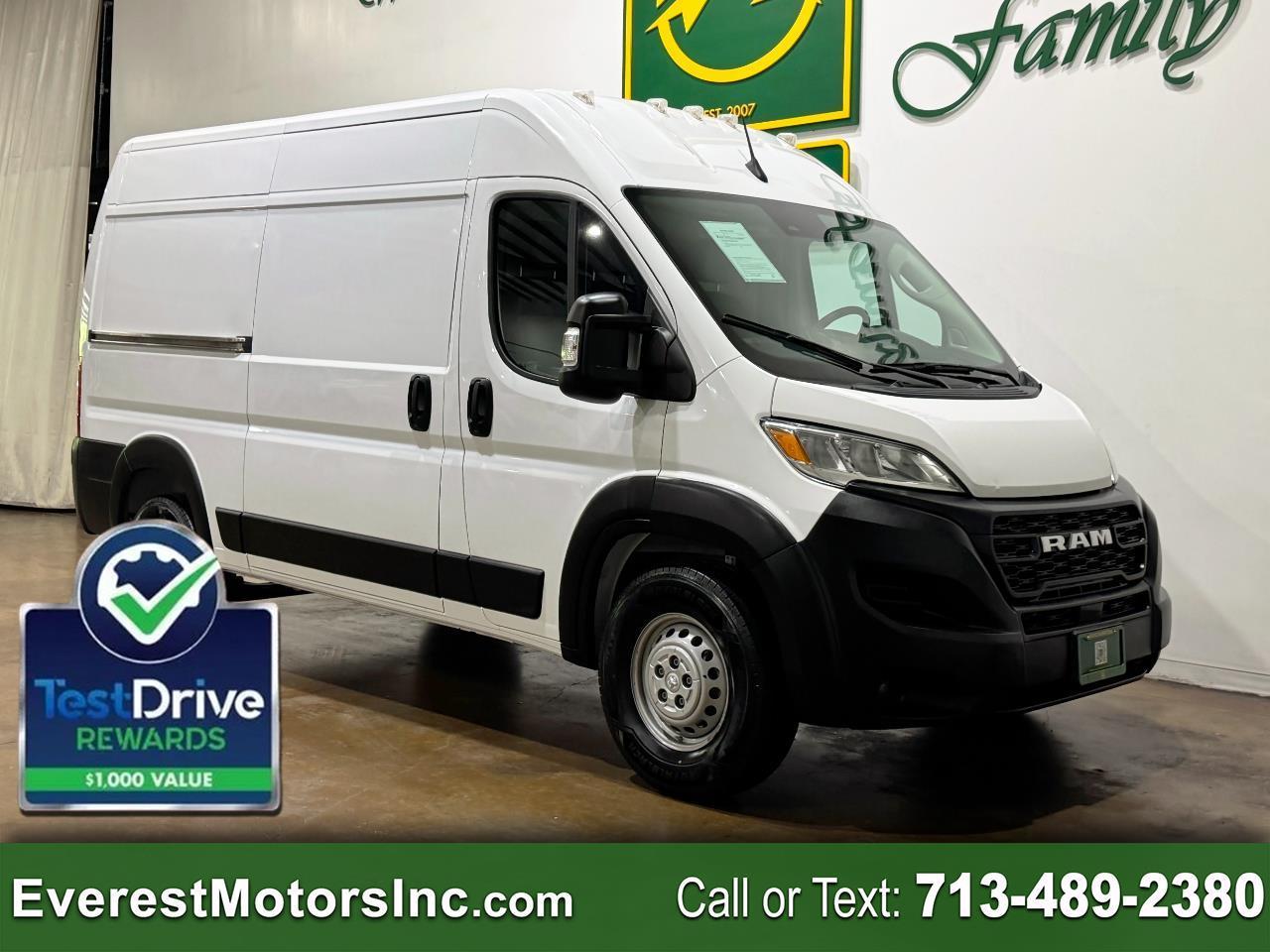 2024 RAM ProMaster Cargo Van TRADESMAN 1500 HIROOF SHORT FWD 3.6L V6 GAS 1OWNER