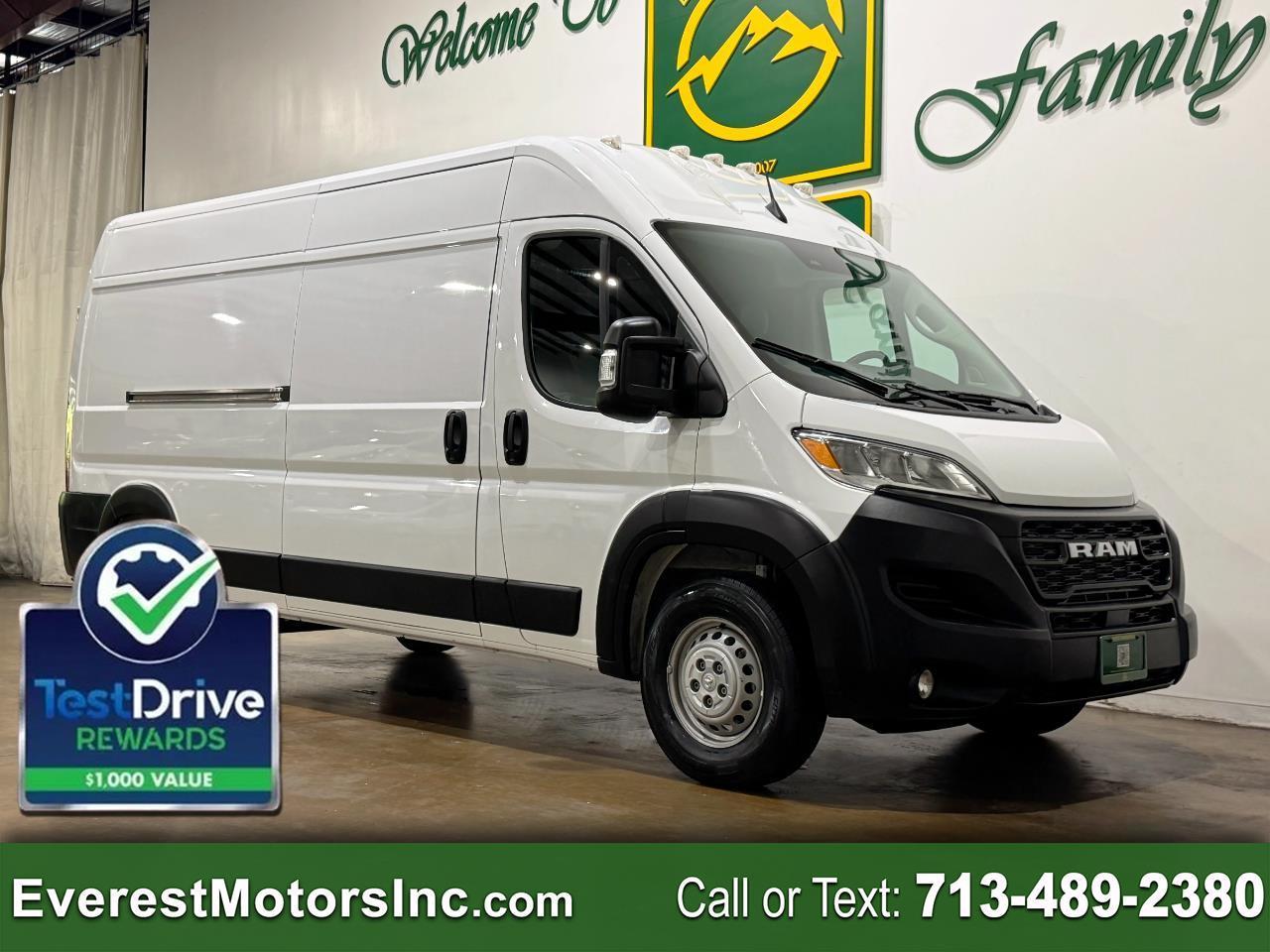 2025 RAM ProMaster Cargo Van TRADESMAN 2500 HIGHROOF LONG 3.6L V6 GAS 1OWNER