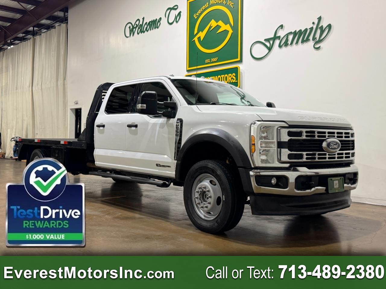 2024 Ford Super Duty F-550 DRW XLT 4X4 CC 11FT FLATBED 6.7L DIESEL 1OWNER TOW PKG