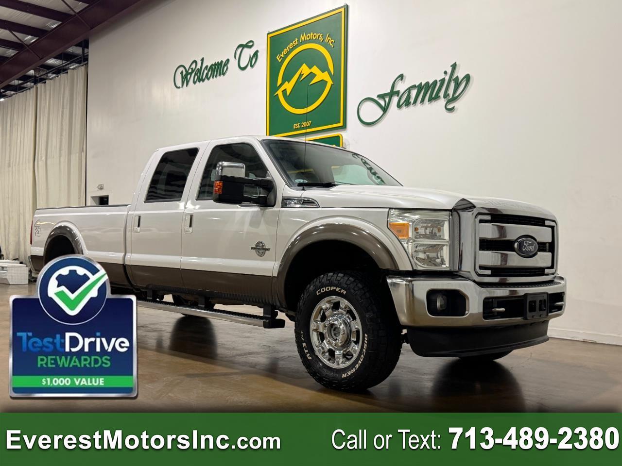 2016 Ford Super Duty F-250 SRW LARIAT 4X4 CREWCAB LONG 6.7L V8 DIESEL 1OWNER