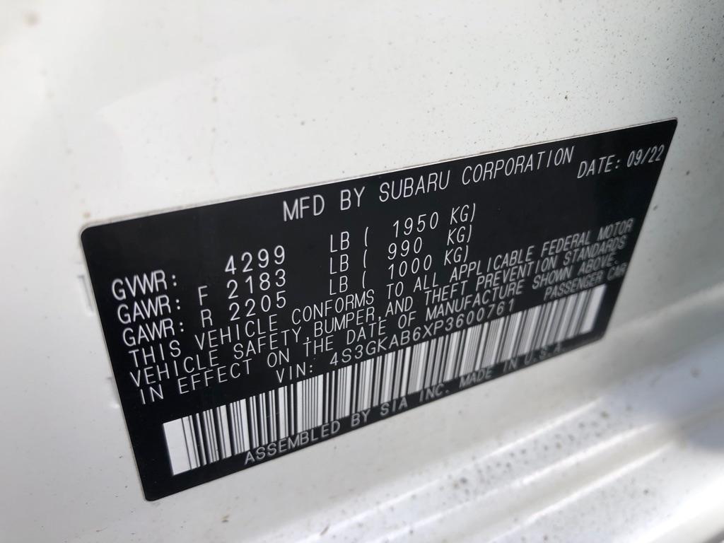 2023 Subaru Impreza  WHITE at Nick Chevrolet