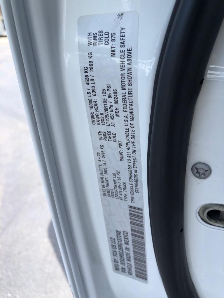 2024 RAM 2500 TRADESMAN WHITE at Premiere Auto Sales