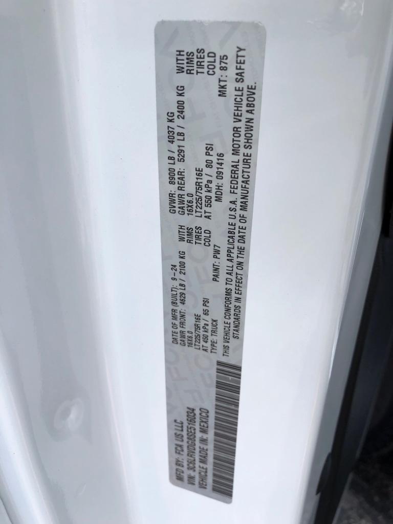 2025 RAM Promaster 2500 HIGH WHITE at Premiere Auto Sales