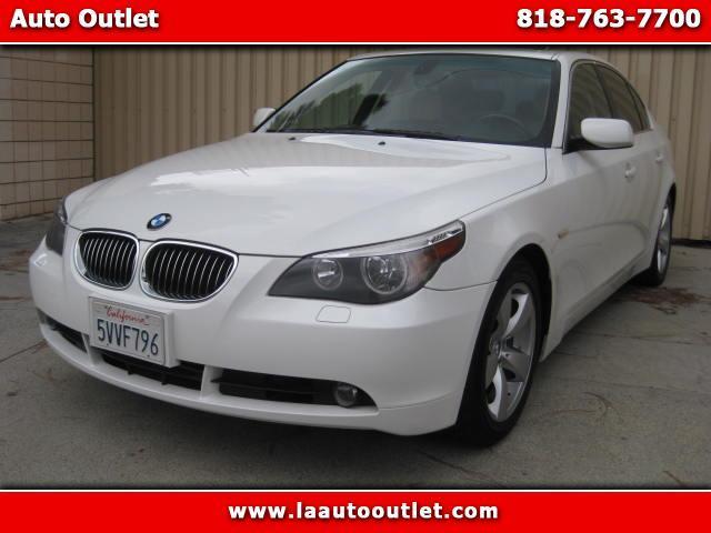 2007 BMW 5-Series 2007 BMW 525 I PREMIUM PACKAGE IS CARFAX CERTFUED SUPER CLEAN CAR WHITE WITH TAN 