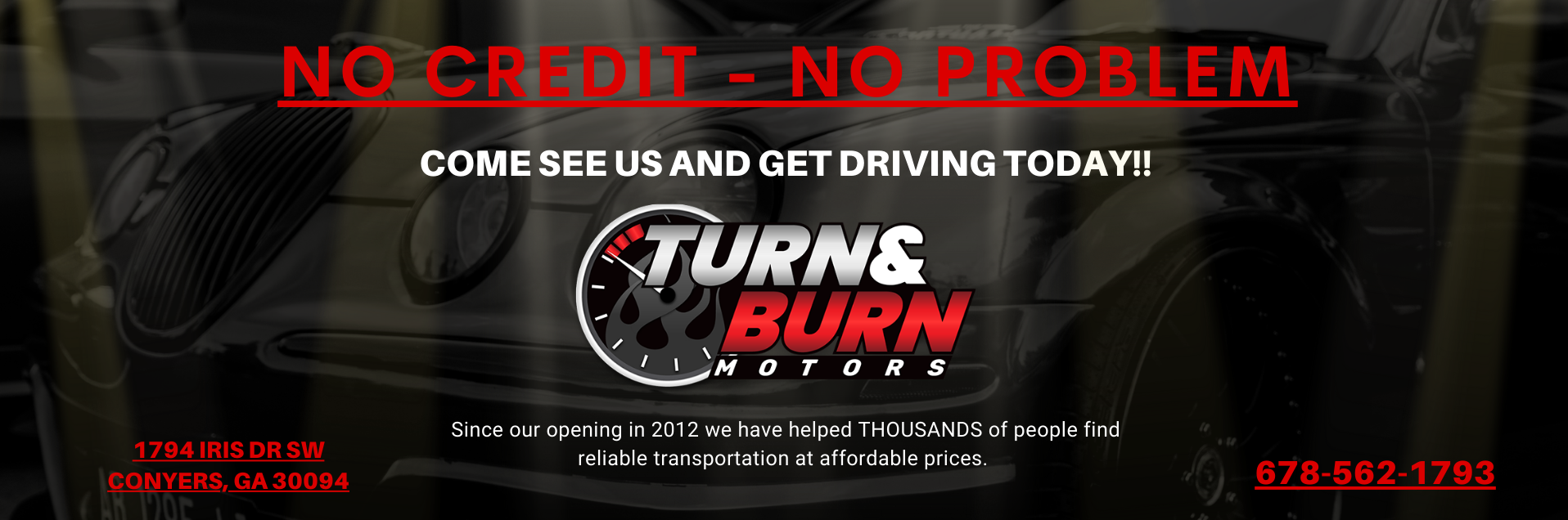 Used Cars Conyers GA Used Cars & Trucks GA Turn & Burn Motors