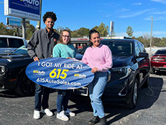 Happy customers: I got my ride at 615