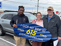 Happy customers: I got my ride at 615