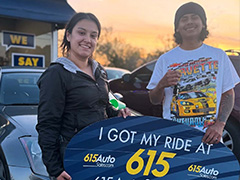 Happy customers: I got my ride at 615