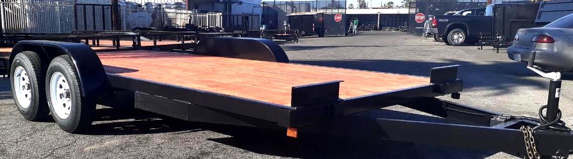 8.5X16 WOOD DECK CAR HAULER