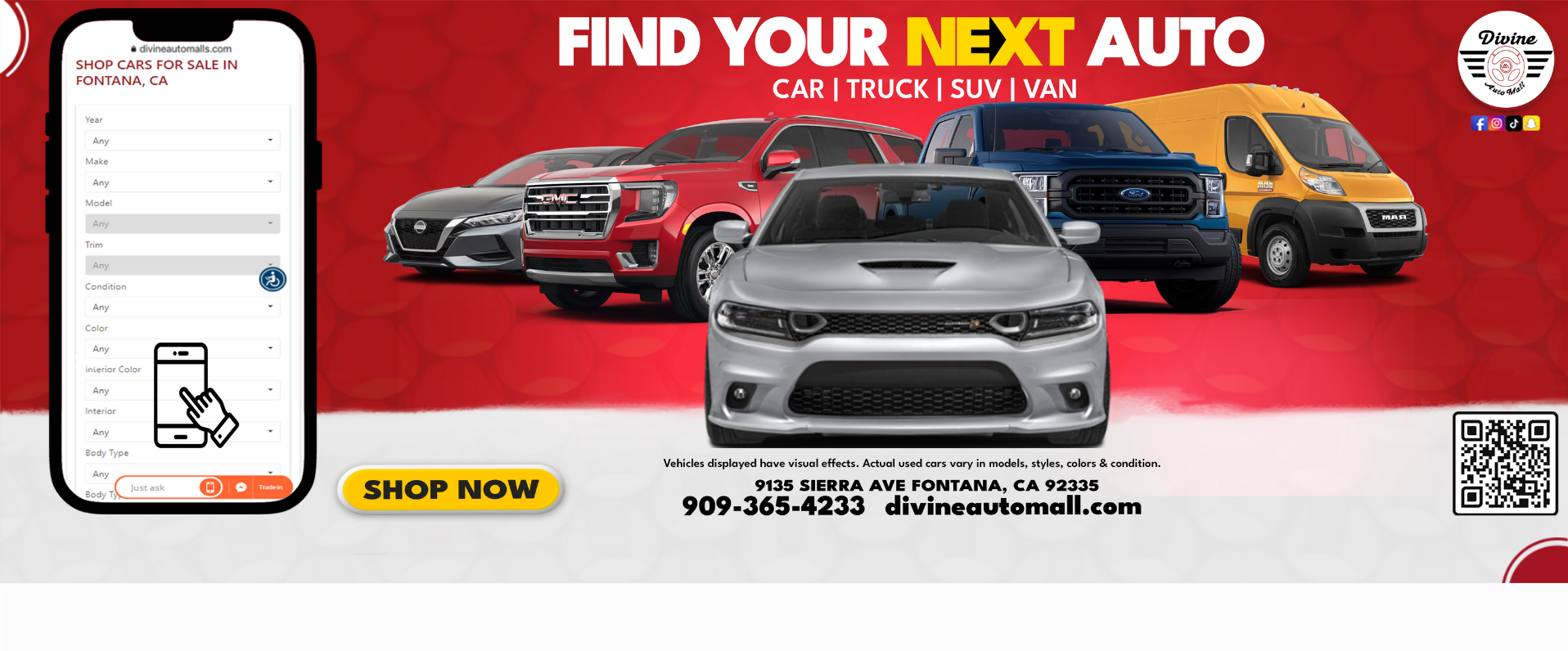 Used Cars Fontana CA Used Cars & Trucks CA Divine Auto Mall