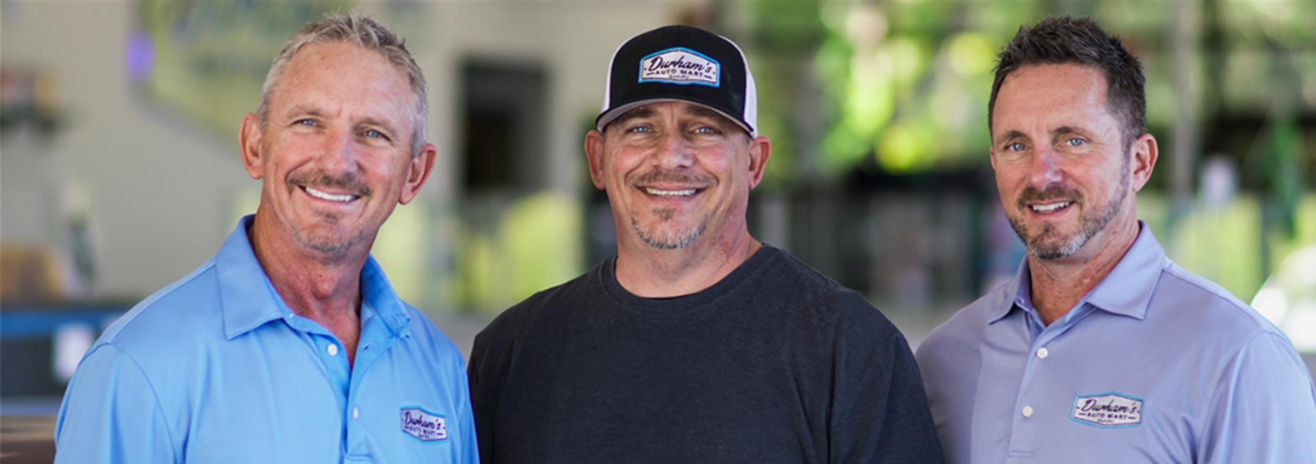 Brothers Nicky, Scott and Toby Durham