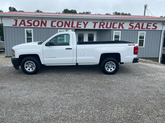 White 2018 Chevrolet Silverado 1500 Work Truck 4WD Pickup Truck Four-Wheel Drive Automatic