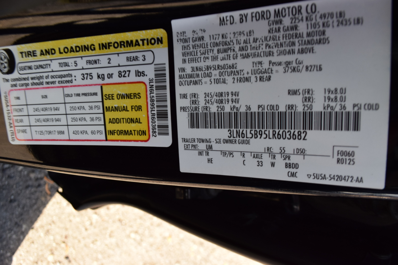 Lincoln MKZ Standard AWD 2020 Lincoln MKZ Standard AWD 2020