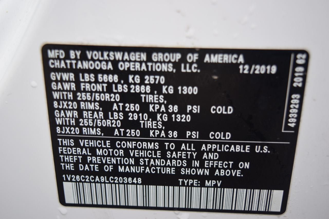 Volkswagen Atlas Cross Sport 2.0T SE w/Technology 4MOTION 2020