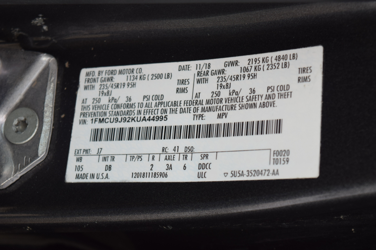 Ford Escape Titanium 4WD 2019