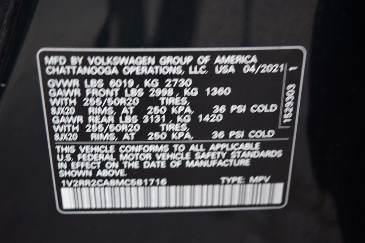 Volkswagen Atlas 3.6L V6 SE w/Technology R-Line 4MOTION 2021