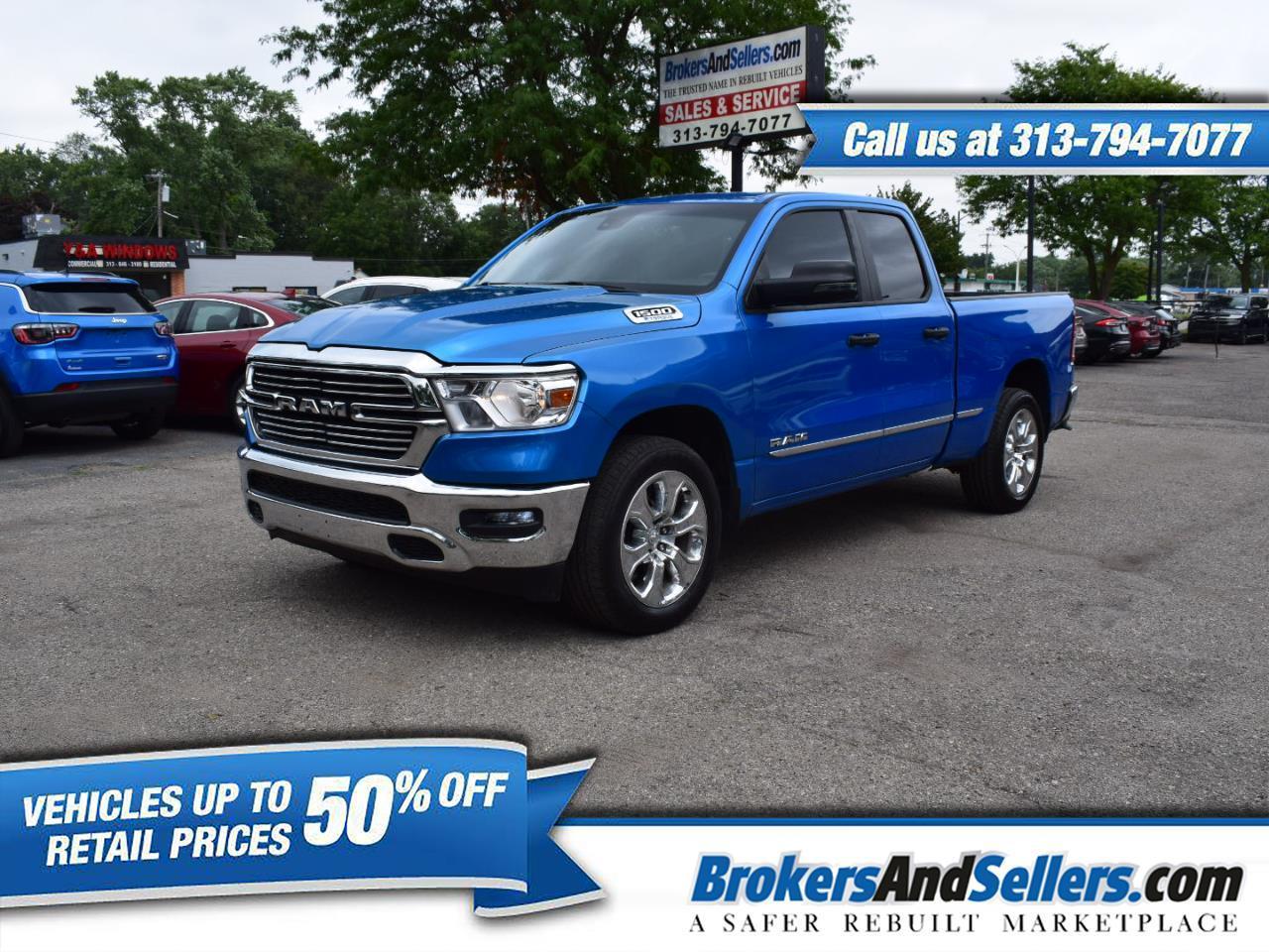 RAM 1500 Big Horn 4x4 Quad Cab 6'4" Box 2023