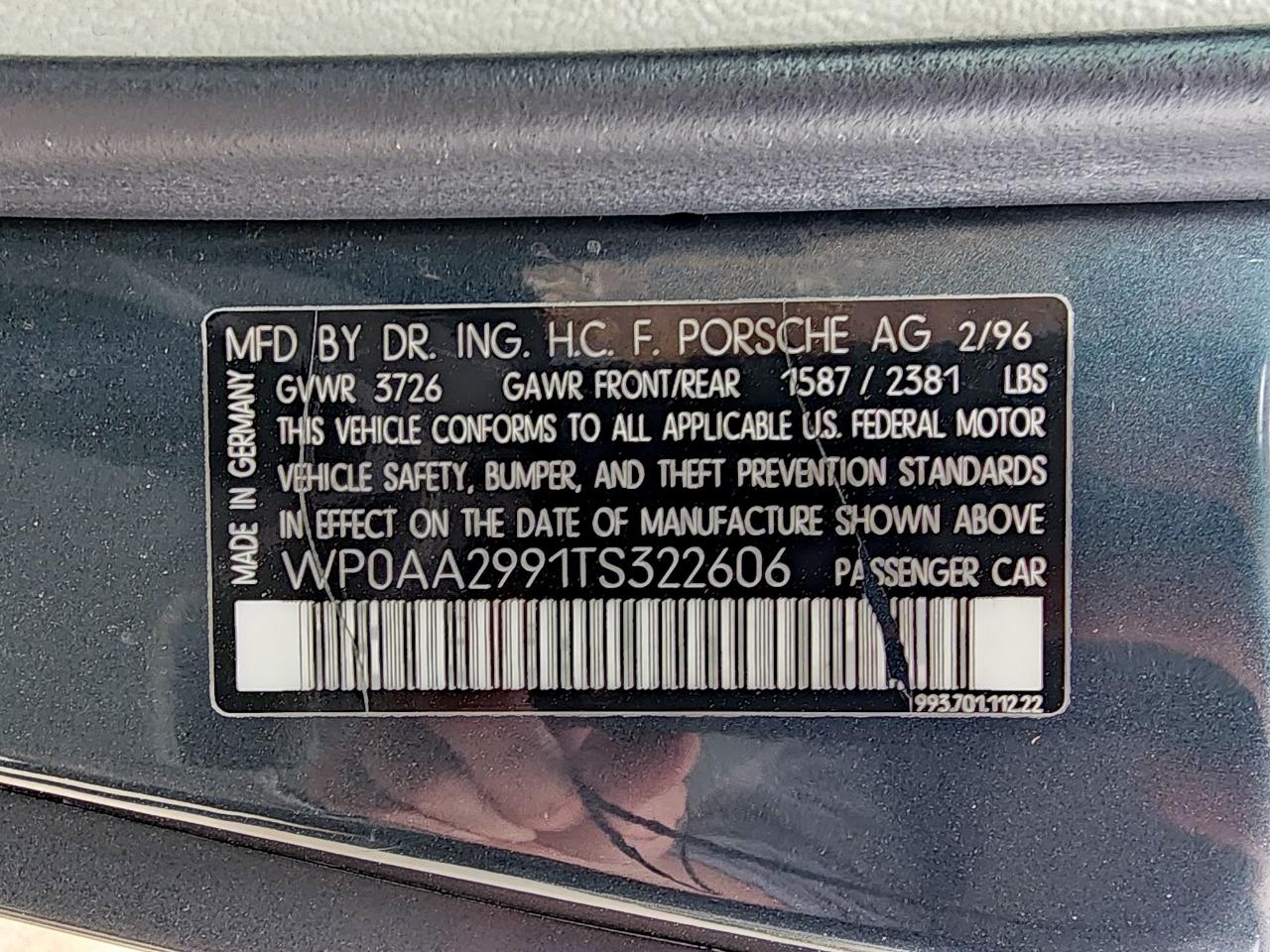 Porsche 911 Carrera  1996