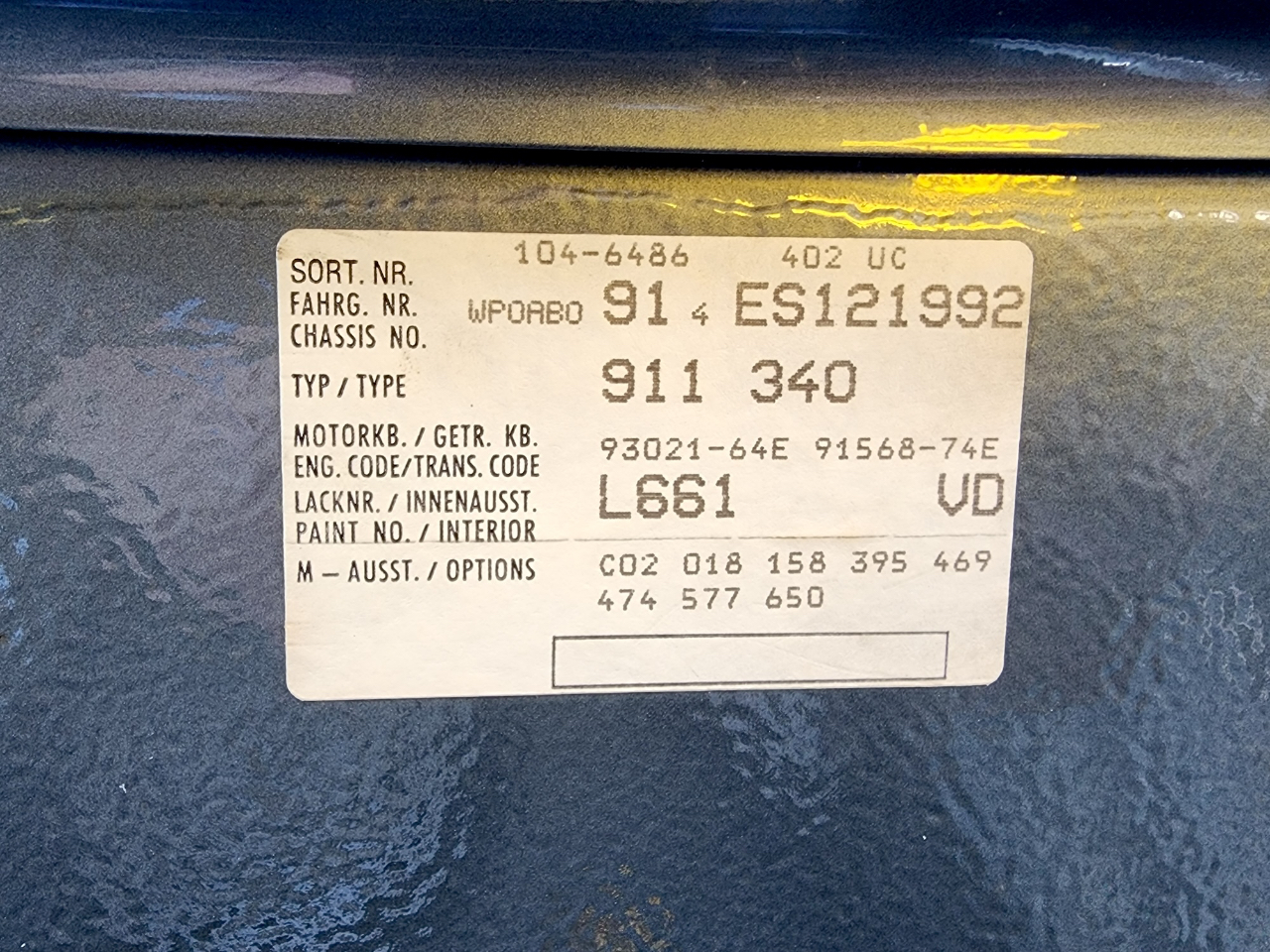 Porsche 911 Carrera  1984