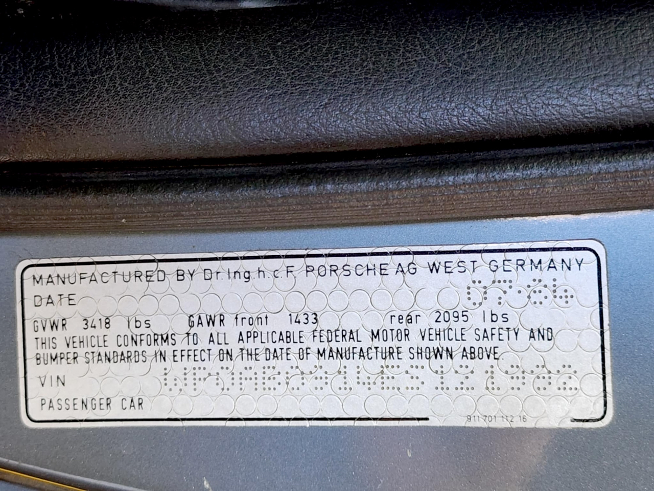 Porsche 911 Carrera  1984