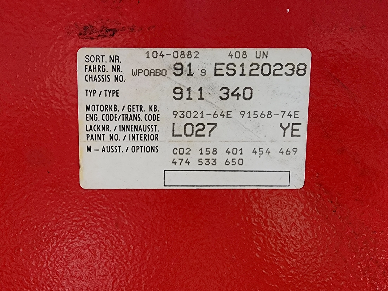 Porsche 911 Carrera  1984