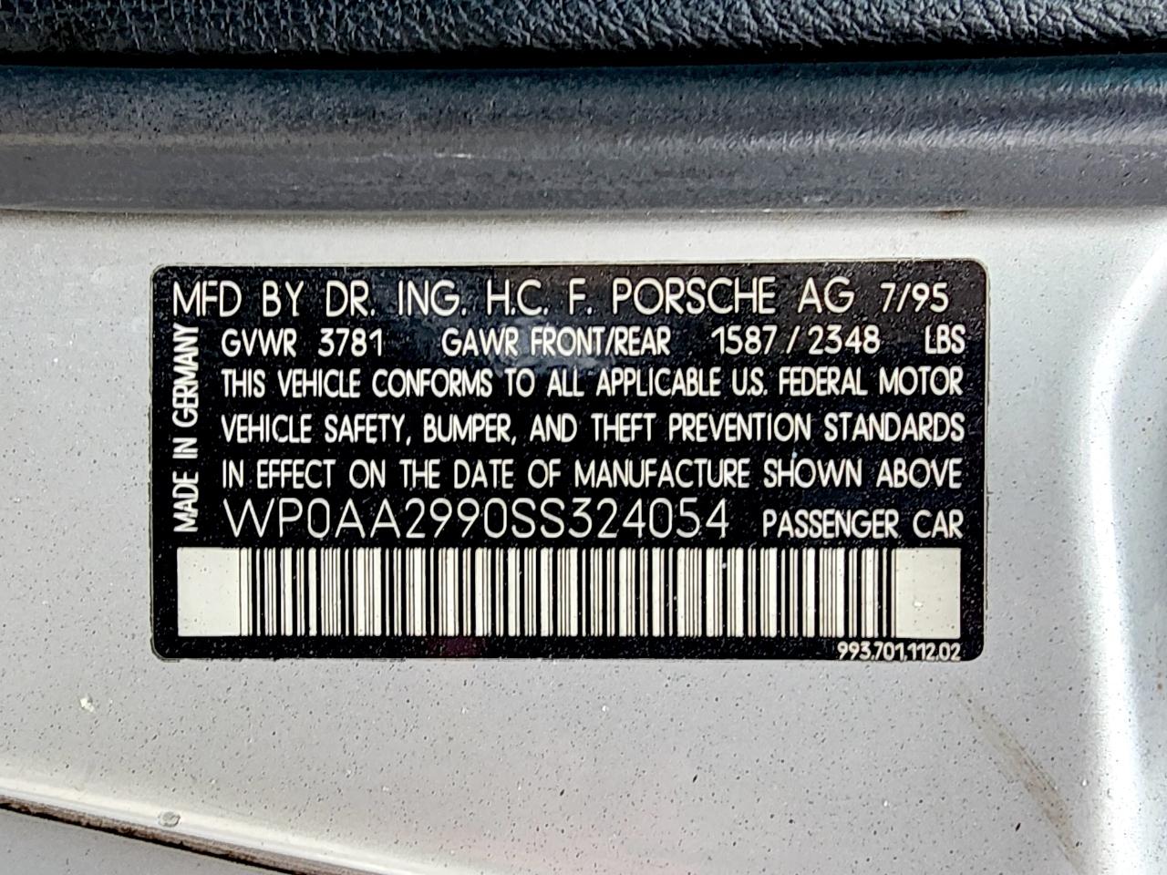 Porsche 911 Carrera  1995