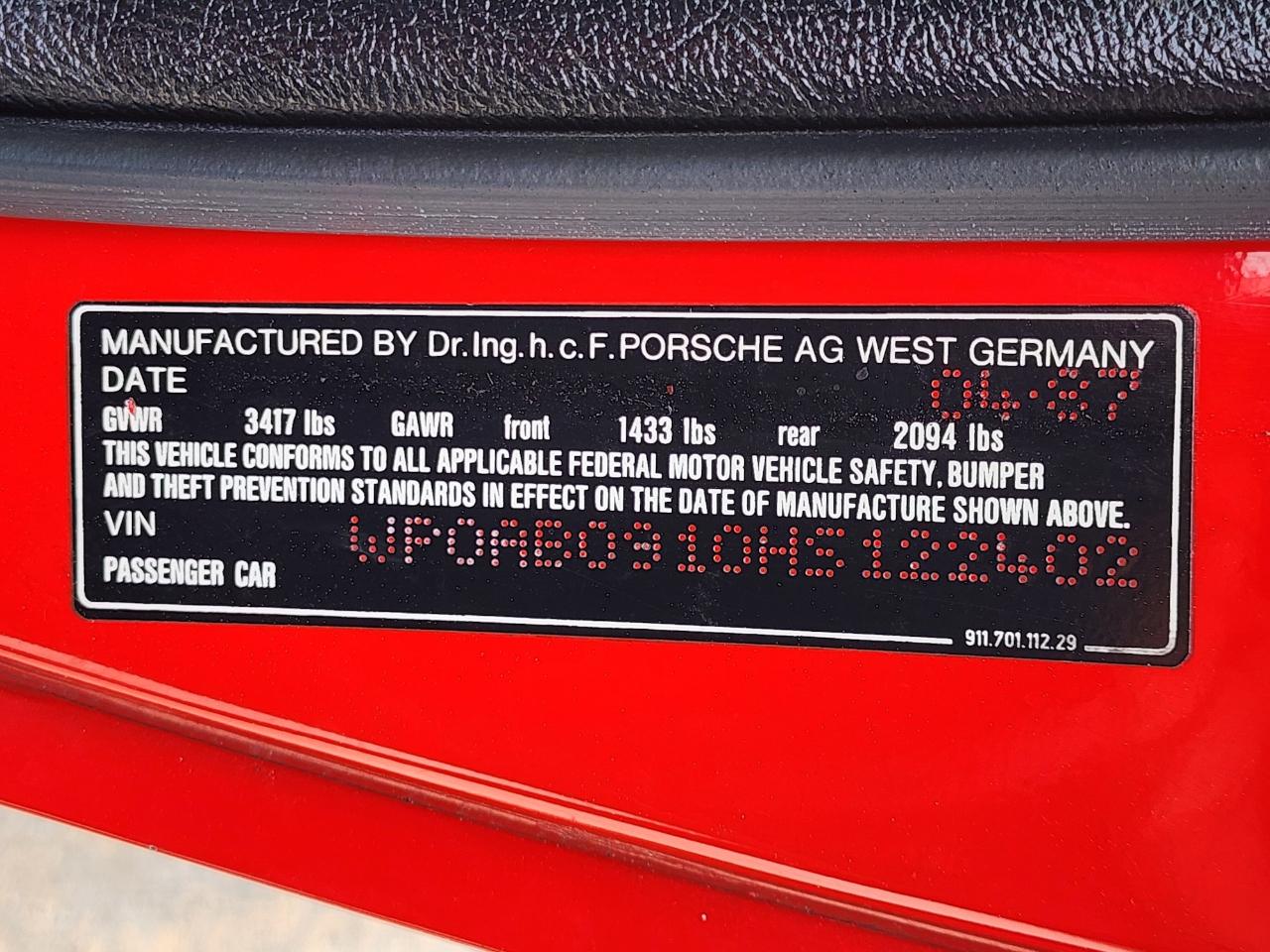 Porsche 911 Carrera  1987