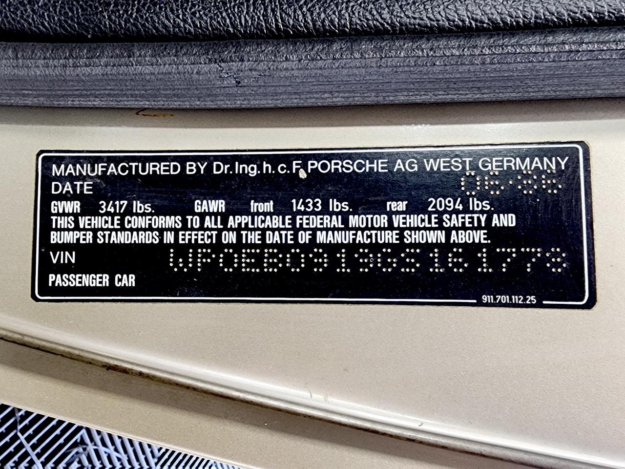 Porsche 911 Carrera Targa 1986