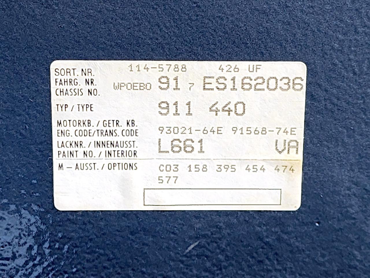 Porsche 911 Carrera Targa 1984