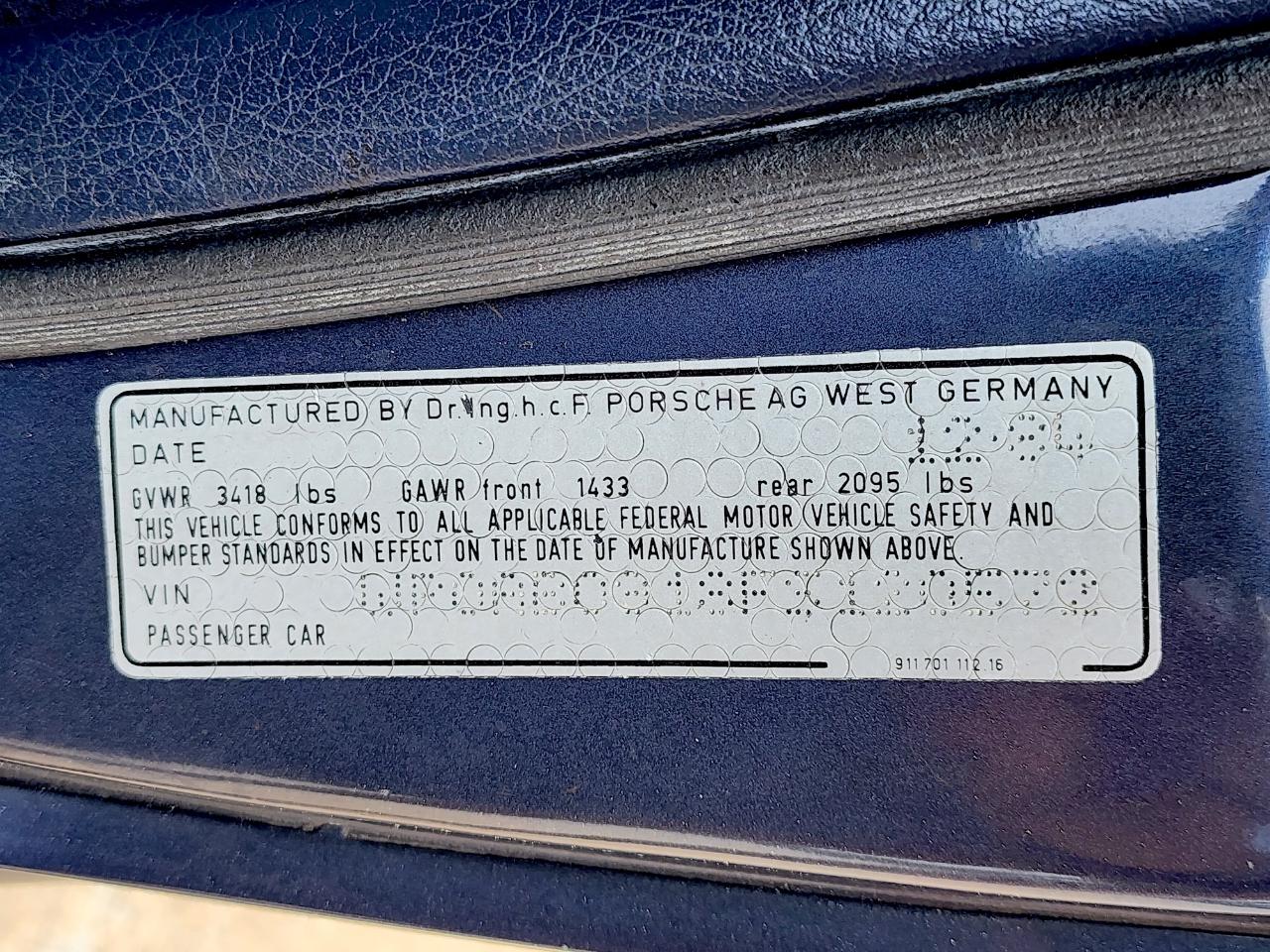 Porsche 911 Carrera  1985