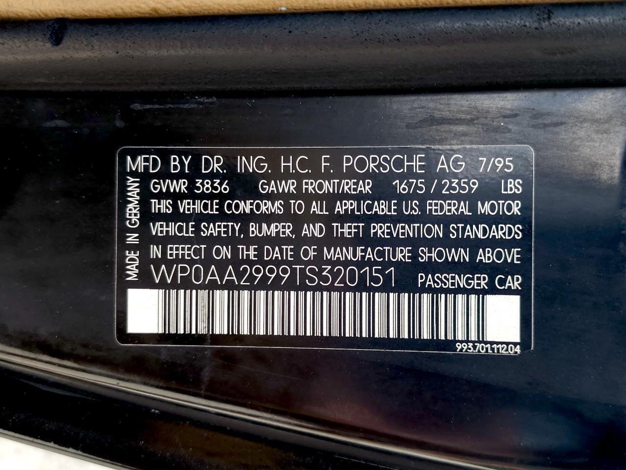 Porsche 911 Carrera  1996