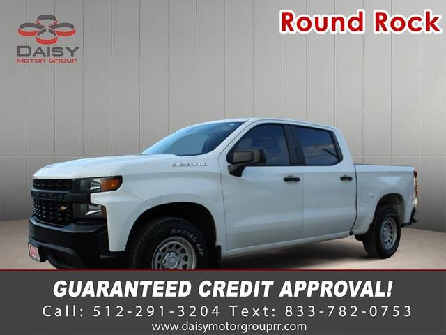 White 2019 Chevrolet Silverado 1500 Work Truck Crew Cab RWD Pickup Truck 4X2 Automatic