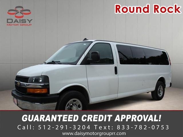 White 2019 Chevrolet Express 3500 LT Extended RWD Van Rear-Wheel Drive Automatic