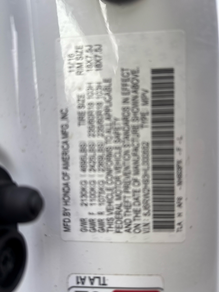 Honda CR-V Touring AWD 2017