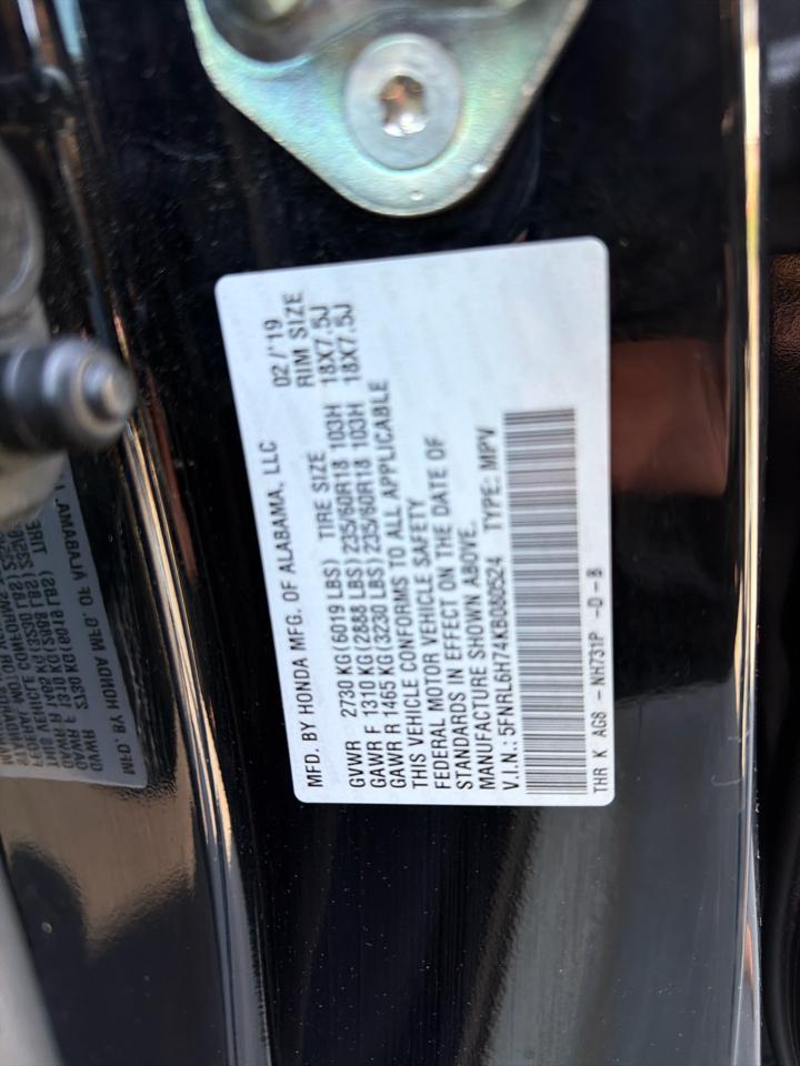 Honda Odyssey EX-L 2019