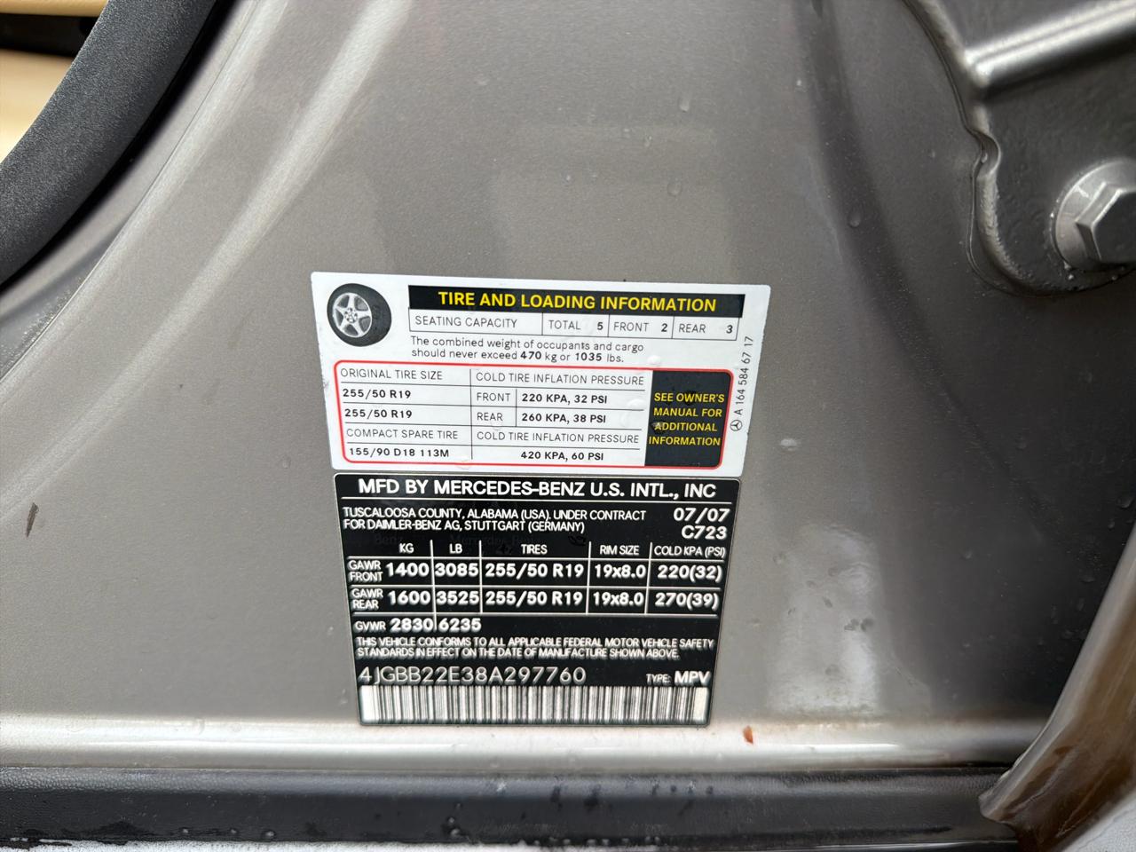 Mercedes-Benz M-Class ML320 CDI 2008