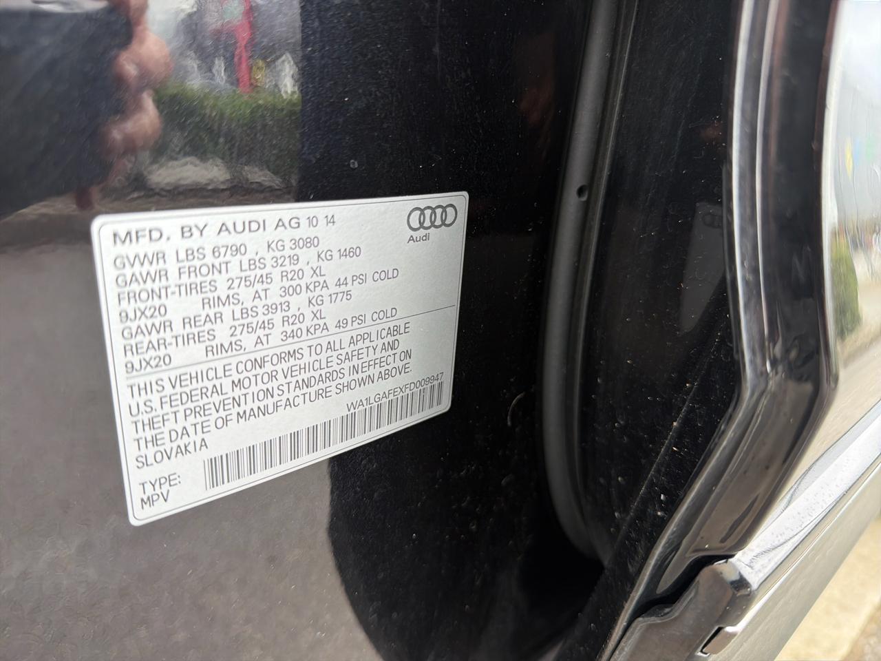 Audi Q7 3.0T Premium Plus quattro 2015