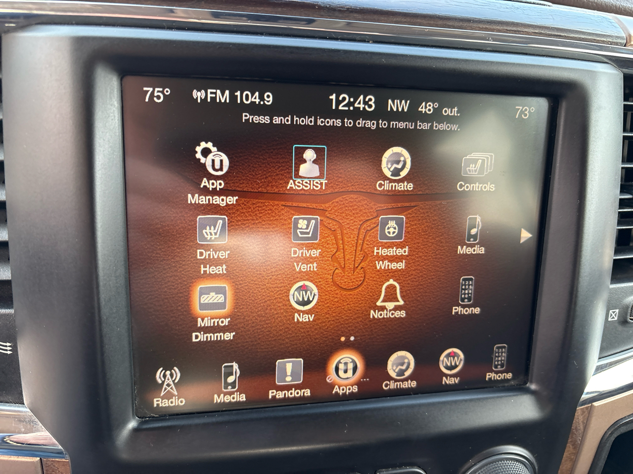 RAM 1500 4WD Crew Cab 140.5" Laramie Longhorn 2015