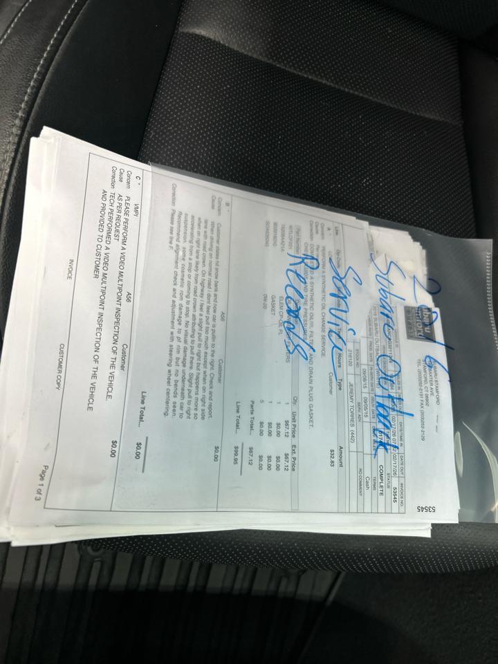 Subaru Outback 2.5i Limited 2016