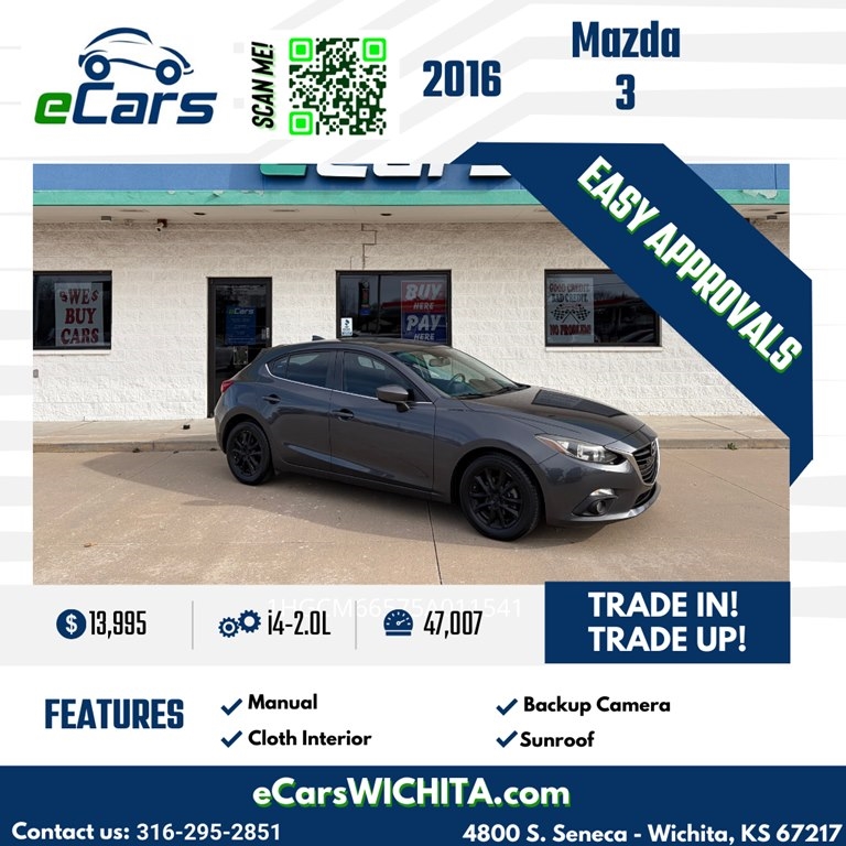 2016 Mazda MAZDA3 5dr HB Man i Touring