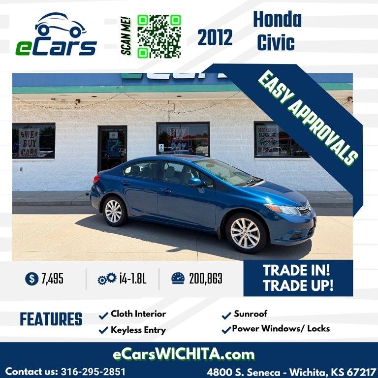 2012 Honda Civic Sdn 4dr Auto EX