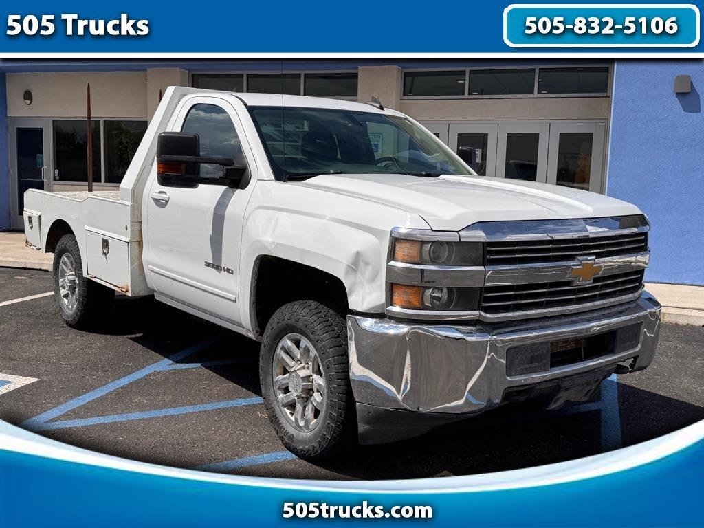 White 2015 Chevrolet Silverado 3500HD Pickup Truck Four-Wheel Drive Automatic