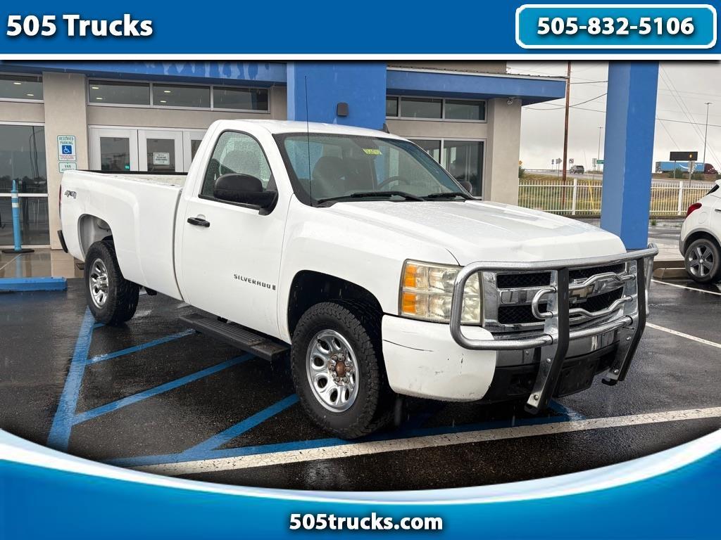 White 2008 Chevrolet Silverado 1500 Pickup Truck Four-Wheel Drive Automatic