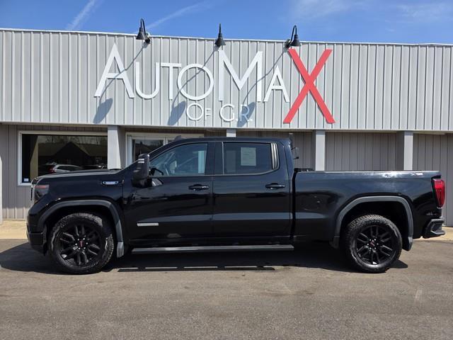 Black 2023 GMC Sierra 1500 Elevation Crew Cab 4WD Pickup Truck Four-Wheel Drive Automatic