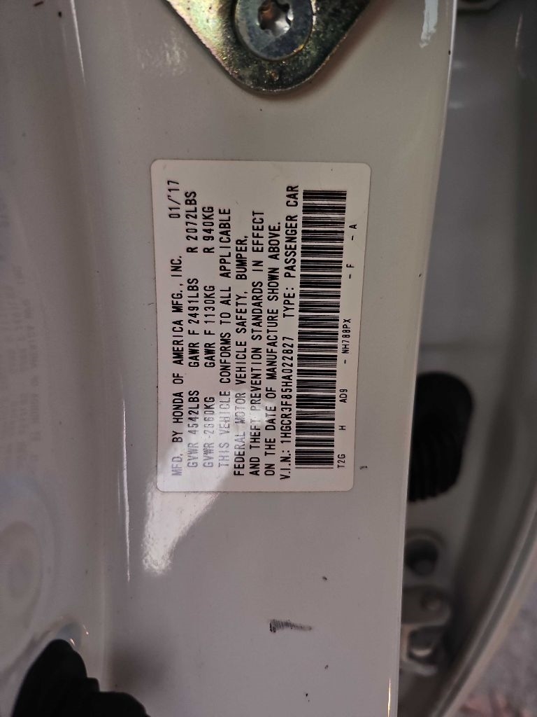 Honda Accord Sedan EX-L V6 Auto 2017